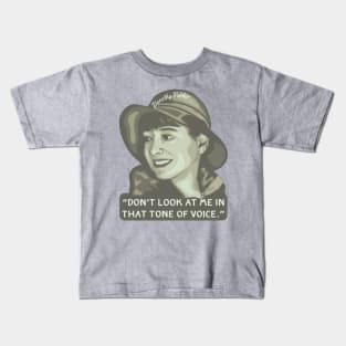 Dorothy Parker Portrait and Quote Kids T-Shirt